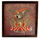 77.5940 Framed WWI Needlepoint Memorabilia