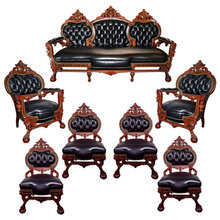 38.5942 Antique 7-Pc. American Renaissance Parlor Set by Herter Bros.