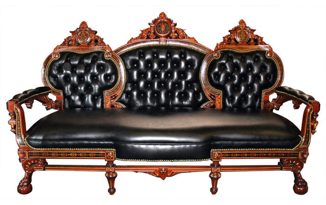 38.5942 Antique 7-Pc. American Renaissance Parlor Set by Herter Bros.