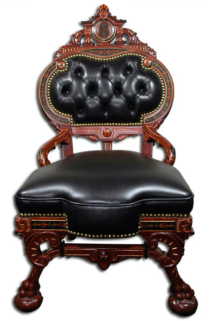 38.5942 Antique 7-Pc. American Renaissance Parlor Set by Herter Bros.