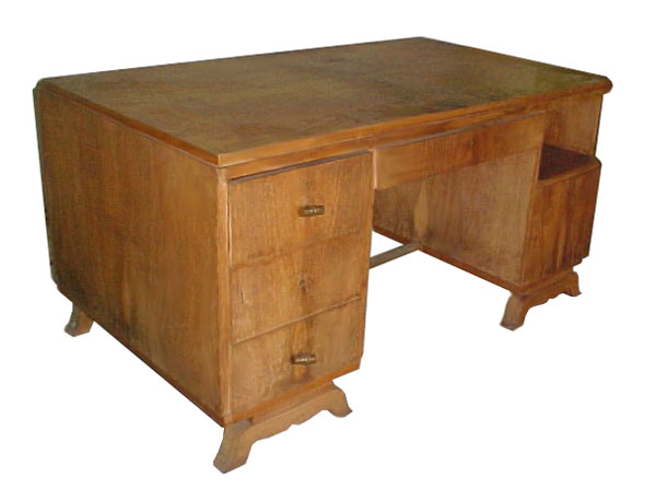 10.1438 Rosewood Art Deco Desk c. 1930
