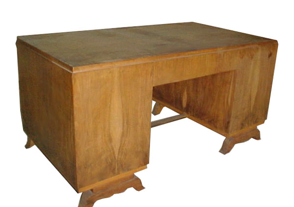 10.1438 Rosewood Art Deco Desk c. 1930
