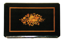 17.9766 Ebonized & Inlaid Table w/Nice Base c. 1870