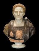 70.42297 Solid Marble Busts of Various Roman Emperors.
