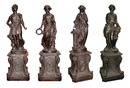 70.3126 Set of Four Cast Iron Life Size Figures -