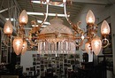 55.5972 19th C. Bronze Griffin Chandelier