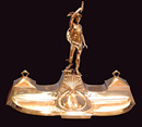 82.5991 WMF Silver Plate Inkwell with Man