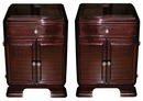 53.6112 Pair of Rosewood Art Deco Nightstands