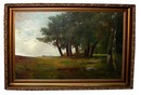 77.6092 19th C. Oil on Canvas Landscape Painting Signed E. H. Meyer