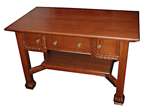 11.4864 Fantastic Oak Mission Desk with 3 Drawers