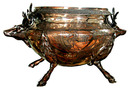70.3448 Rare & Unusual Silver Plate Deer Head Tureen