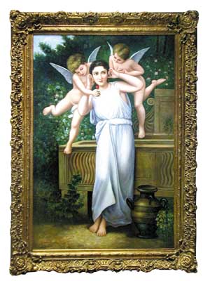 4464 Oil on Canvas Reproduction of Youth by William-Adolphe Bouguereau