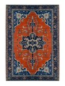 85.2796 Heriz Persian Rug c. 1920