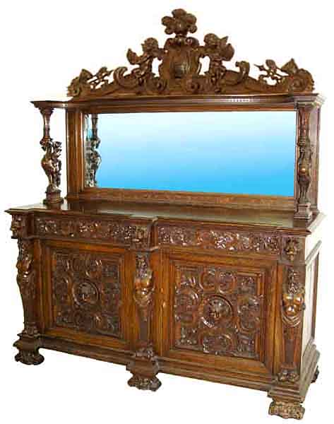 24.6217 American Renaissance Revival Sideboard by Horner Brothers