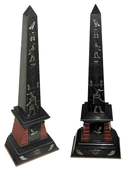 62.6258 3 Pc Egyptian Revival Clock Set