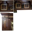 72.6259 Mahogany Fireplace Mantel & Over Mirror