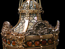 58.4846 Jeweled & Stained Glass Hanging Lantern