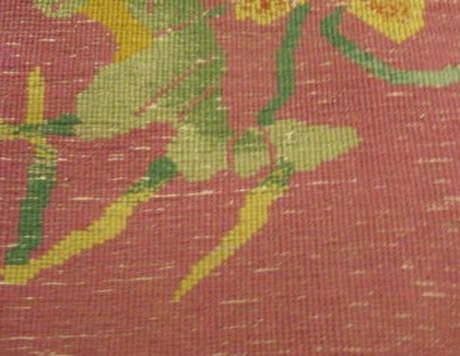 5159 Handwoven and Handknotted Art Deco rug with a Beautiful Floral Pattern c. 1920