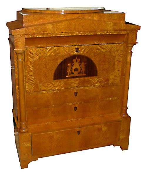 10.6276 Biedermeier Style Antique Secretary Desk