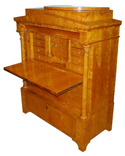 10.6276 Biedermeier Style Antique Secretary Desk
