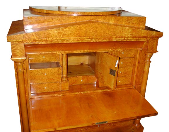 10.6276 Biedermeier Style Antique Secretary Desk