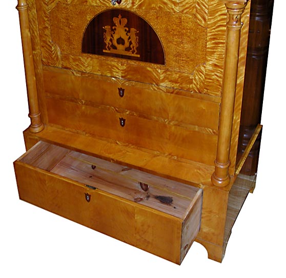 10.6276 Biedermeier Style Antique Secretary Desk