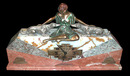 6376 Art Deco Clock Sculpture