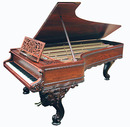 79.4485 Art Case Rosewood American Chickering 9' Concert Grand Piano.