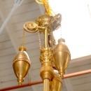 7007 Gilt Bronze Chandelier with Weights & Cherubs