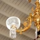 7007 Gilt Bronze Chandelier with Weights & Cherubs