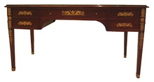 08.6426 French Empire Desk with Bronze Trim