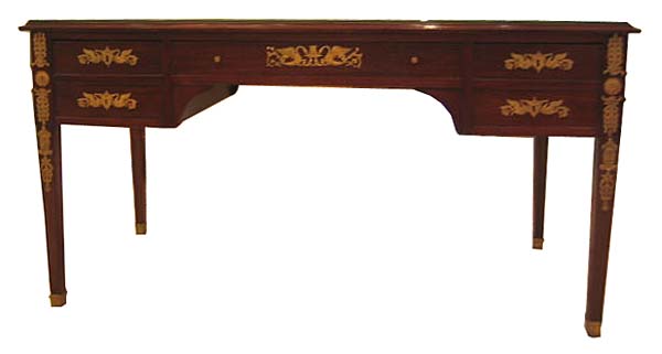 08.6426 French Empire Desk with Bronze Trim
