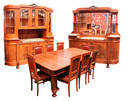 44.5109 11 Pc. Mahogany & Walnut Empire Dining Suite c. 1920