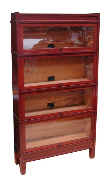 22.3001 Early 20th C. Curio Cabinet or Bookcase with Glass Doors