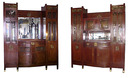 5195 Early 20th C. French Dining Suite 15 piece with Ormolu and Beveled Glass