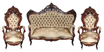 33.6507 3-Piece Rococo Parlor Set by J.W. Meeks