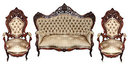 33.6507 3-Piece Rococo Parlor Set by J.W. Meeks
