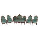 2632 Oversize 5-Pc. Rosewood Parlor Suite by John Jelliff c. 1860