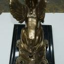 4996 Antique 19th C. Bronze Griffin Chenets