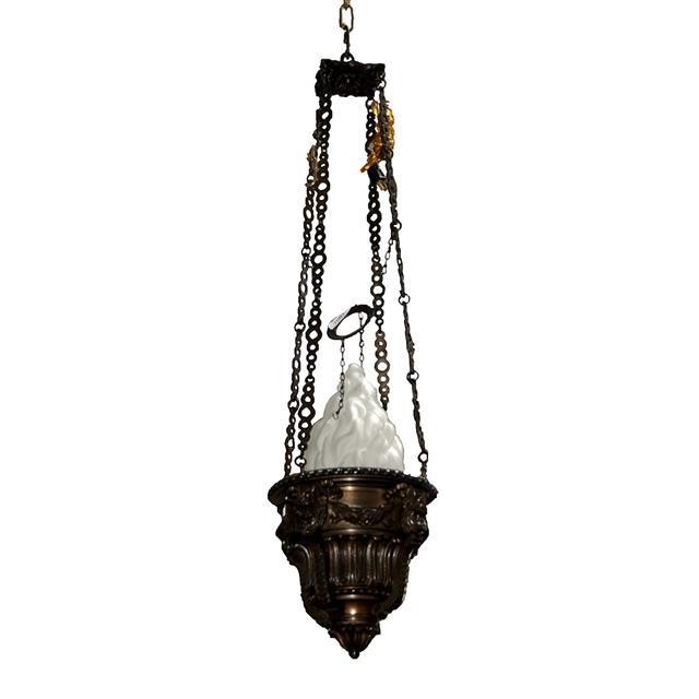 7087 Antique Bronze Pendant Chandelier