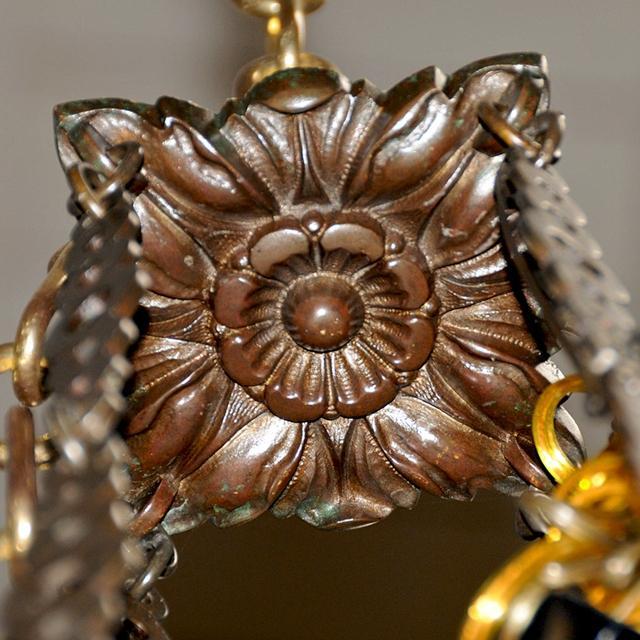 7087 Antique Bronze Pendant Chandelier