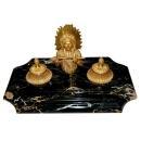 7072 Antique Bronze Inkwell of Crazy Horse
