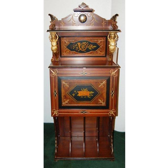 6788 Inlaid Renaissance Music Cabinet with Figural Mounts