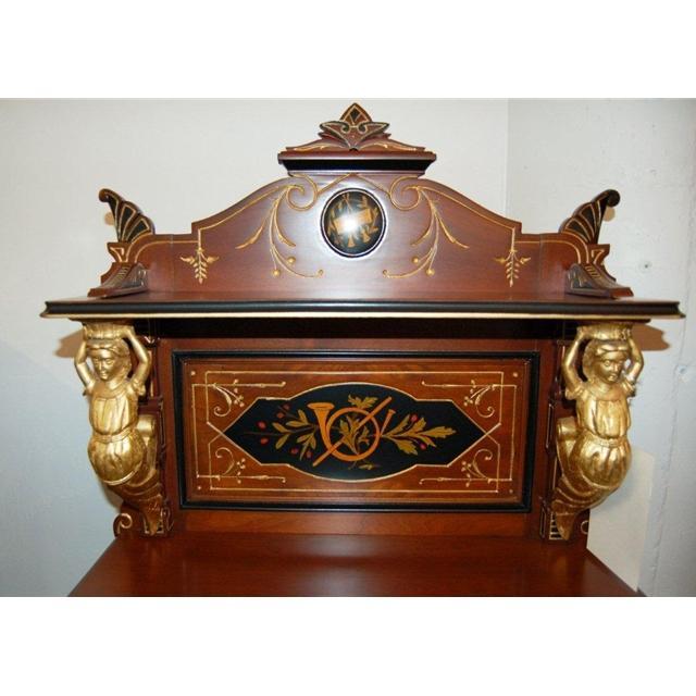 6788 Inlaid Renaissance Music Cabinet with Figural Mounts