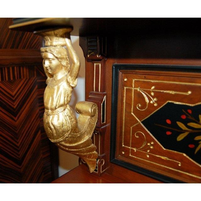6788 Inlaid Renaissance Music Cabinet with Figural Mounts