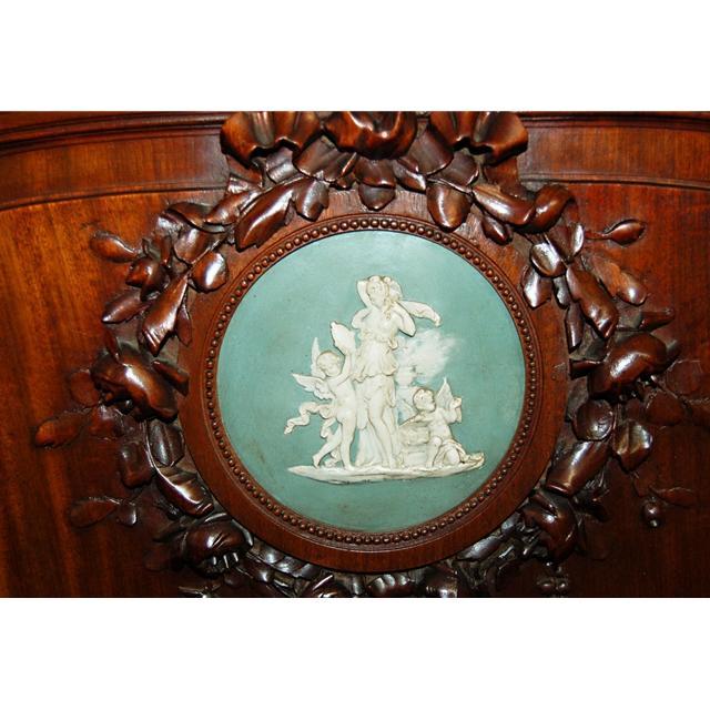 24.5797 Antique French Cabinet with Wedgwood Plaques