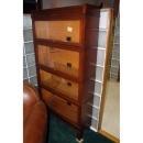 22.3001 Early 20th C. Curio Cabinet or Bookcase with Glass Doors