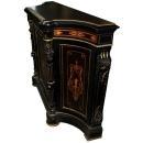 28.6213 19th C. American Victorian Inlaid & Ebonized Cabinet