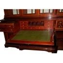 24.7181Antique English Inlaid Mahogany Bookcase