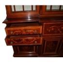 24.7181Antique English Inlaid Mahogany Bookcase